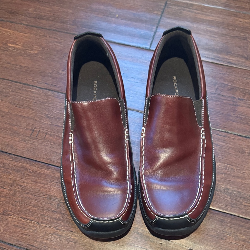 Rockport Men's Burgundy Slip-On Loafers